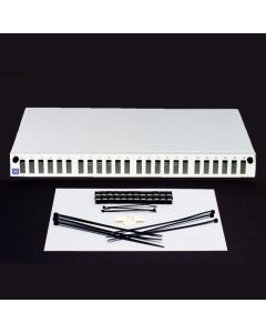 Caja distribución FO extraible rack 19' 1UA fondo 255mm hasta 24 SCD