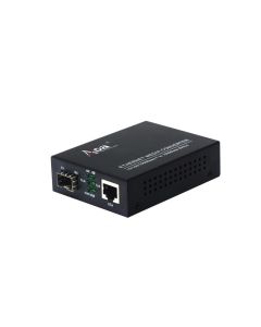 Conversor medio 10/100/1000TX PoE a 1000LX SM LC