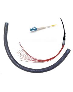 Extremo de cable SM conectorizado con 04 conectores LC/PC