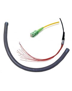 Extremo de cable SM conectorizado con 04 conectores SC/APC