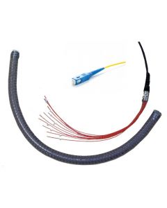 Extremo de cable SM conectorizado con 04 conectores SC/PC