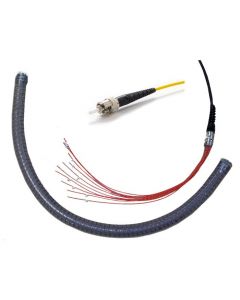 Extremo de cable SM conectorizado con 12 conectores ST/PC