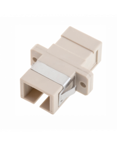 Hembra pasamuros FO MM anilla bronce SC-SC cuerpo plástico beige