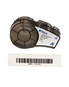 Recambio cinta autolaminada poliéster 19,0mm ancho y 6,4m largo, negro/blanco