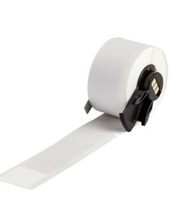Recambio etiquetas autolaminada vinilo 25,4x101,6mm blanco (24mm diámetro). 100 ud