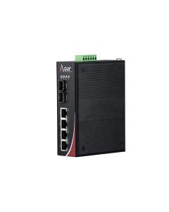 Switch industrial sin gestion 4x10/100/1000TX PoE + 2xSFP 1Gbps