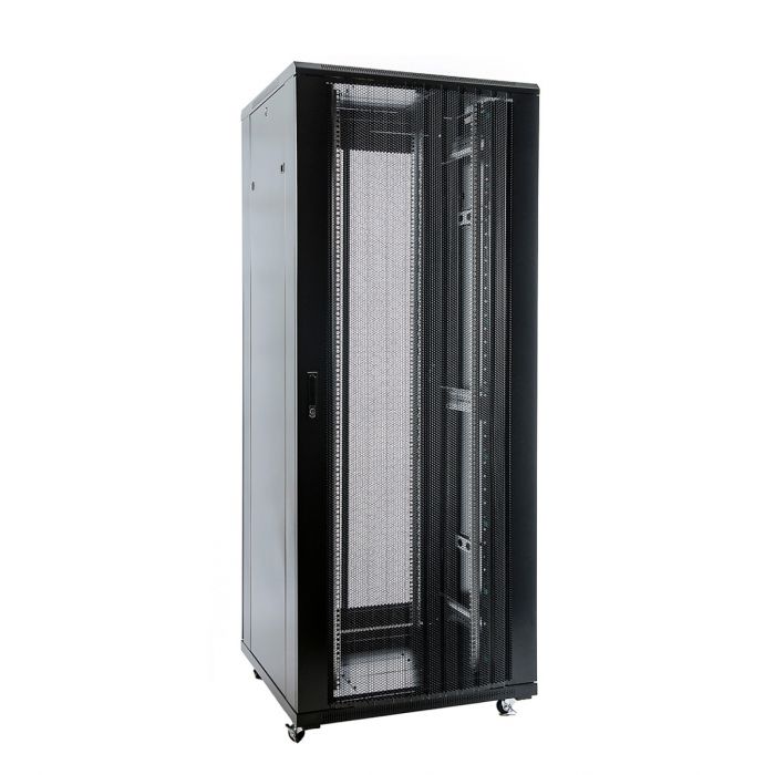 Armario rack 19' suelo puerta cristal 22UA ancho 800mm, fondo 1000mm