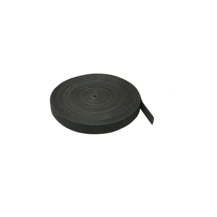 Cinta Velcro One-Wrap negro largo 25 metros ancho 10 mm