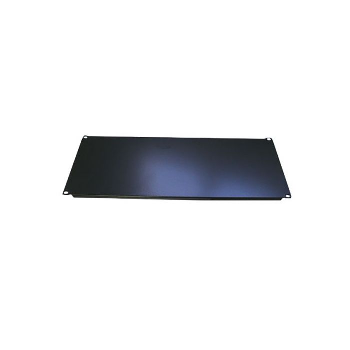 Panel rack 19" 4UA ciego negro