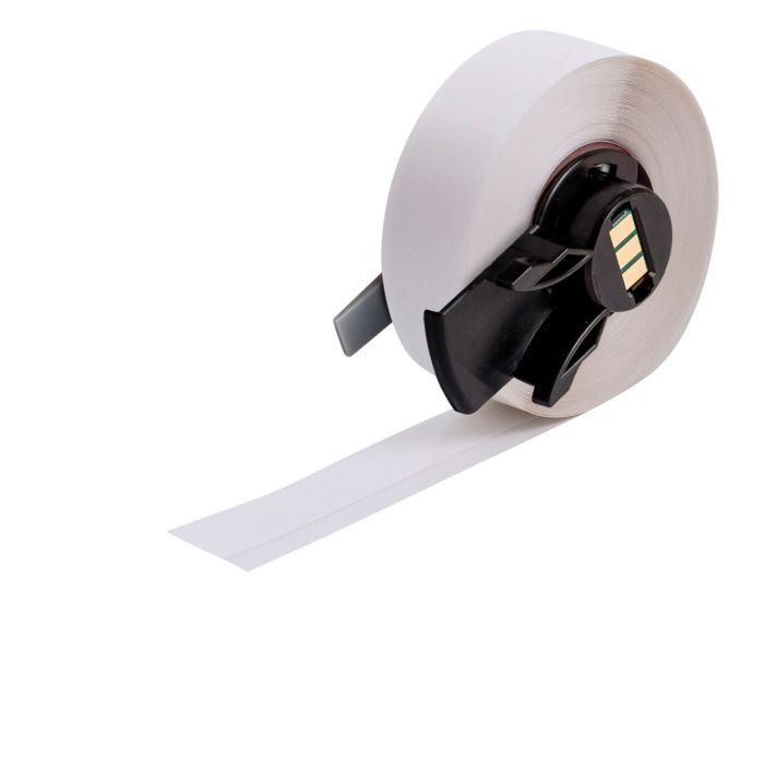 Recambio cinta continua tela vinilo B-498 12,7mm ancho y 9,14m largo blanco