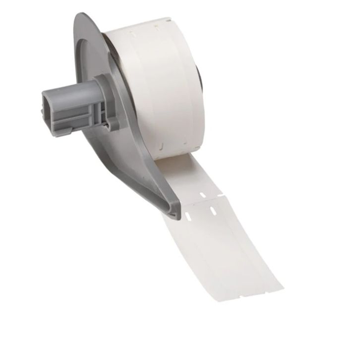 Recambio etiquetas sin adhesivo resistentes al desgarro polietileno 76,2x19,05mm blanco. 100 ud